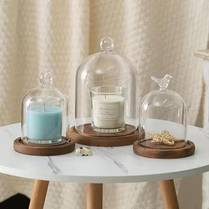 ✨ Cozy Aromatherapy Candle Holder Set 🕯️🌿 Decorative & Dust-Proof 🌸