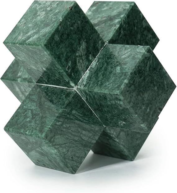 ✨ Geometric Sculpture 🖤 Modern Desk & Home Décor 🏡🌀